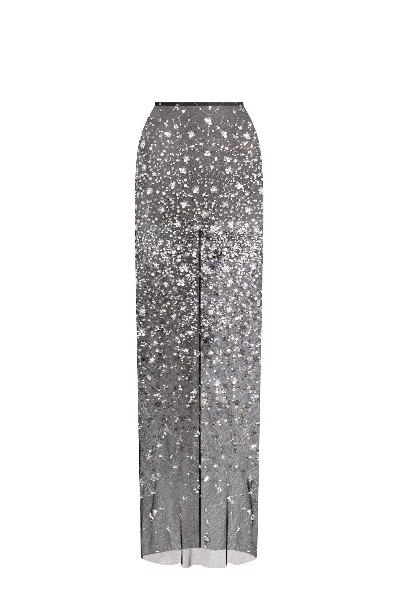 Crystal-covered fabulous black maxi dress - Milla
