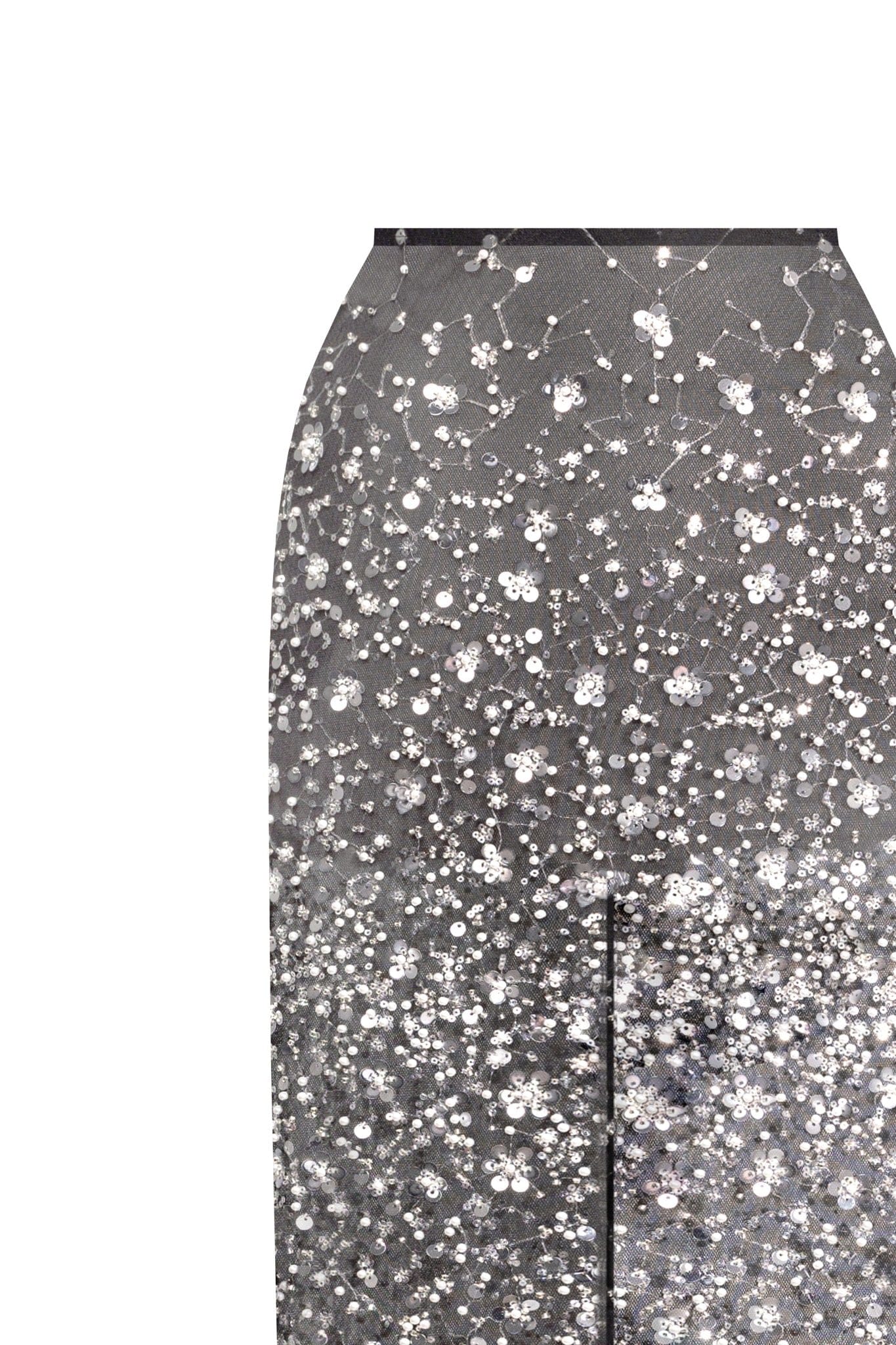 Crystal-covered fabulous black maxi dress - Milla