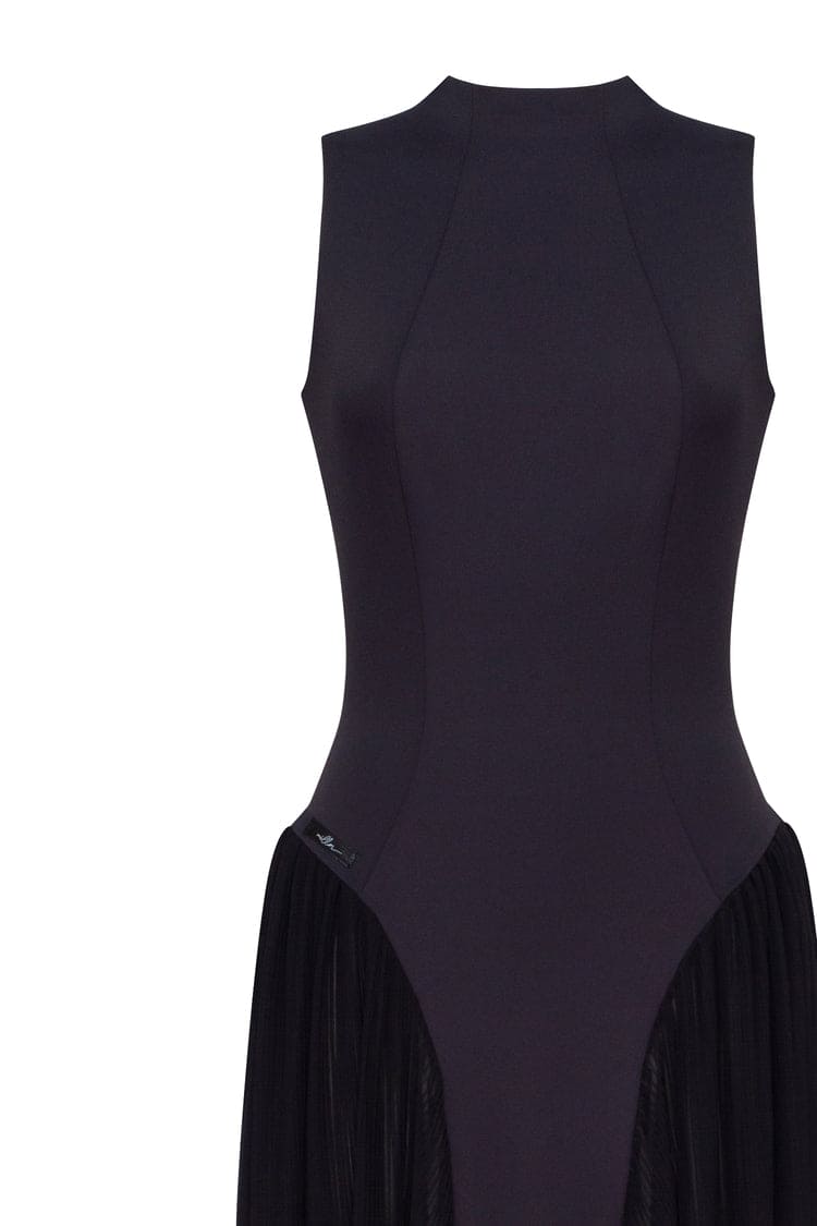 Максісукня з високим коміром