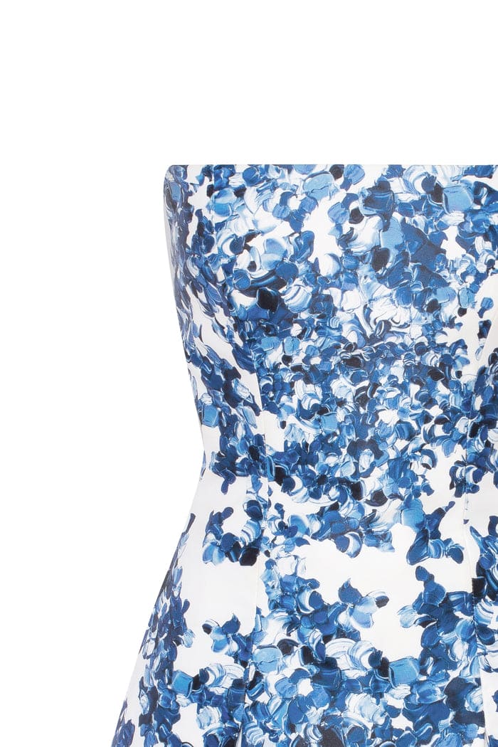 Мінісукня з квітковим принтом на шнурівці