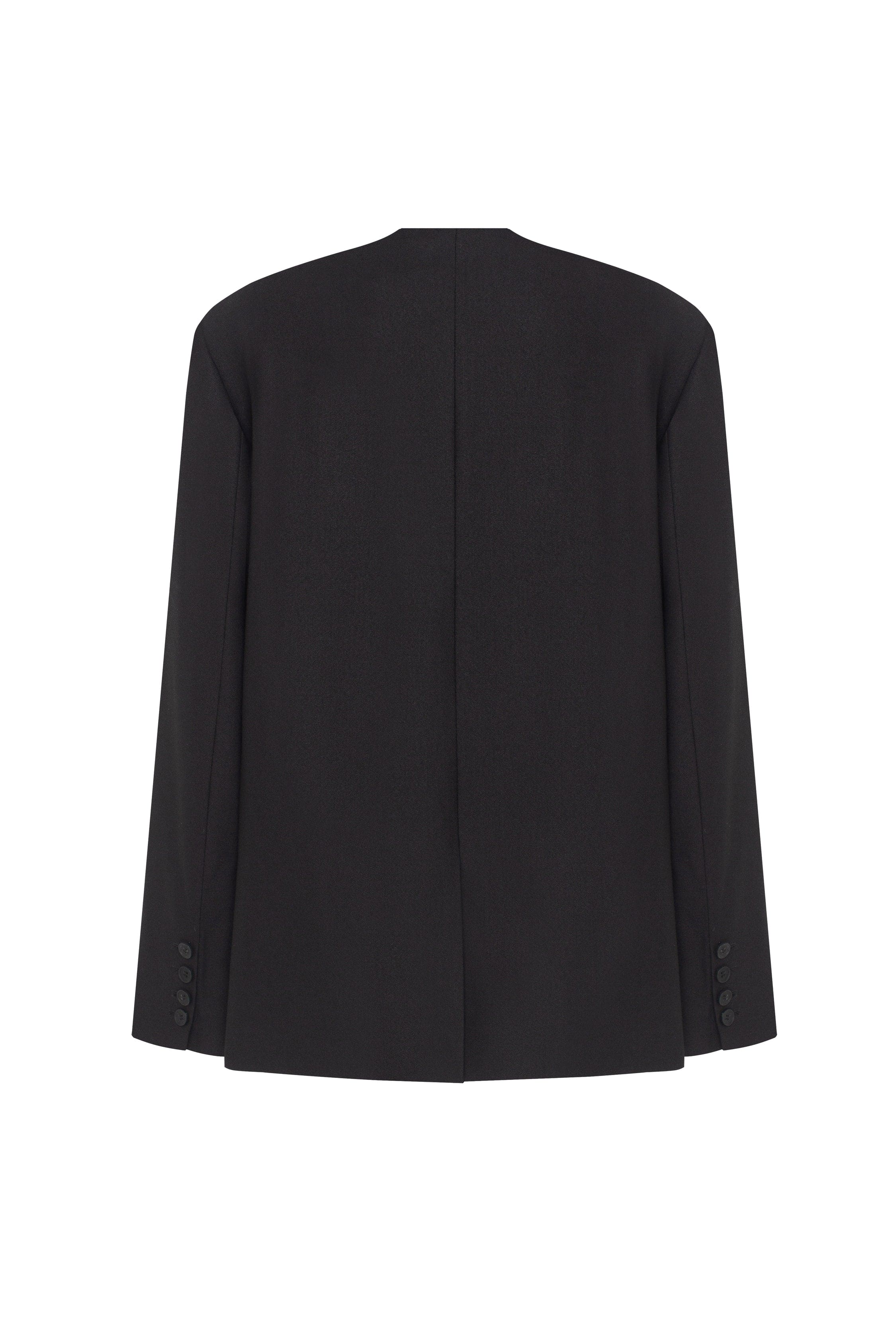 Чорний однобортний оверсайз піджак