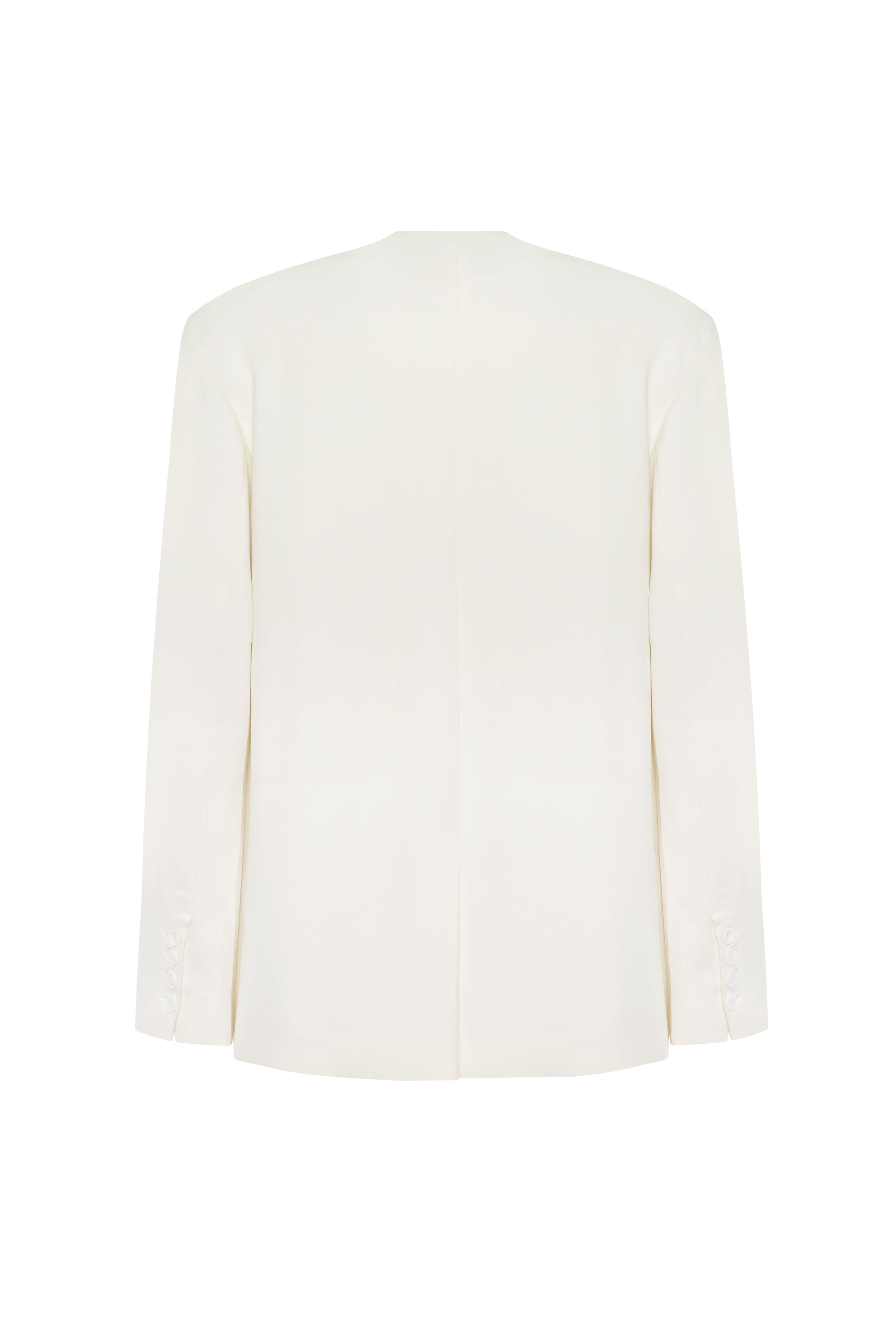 Білий однобортний оверсайз піджак