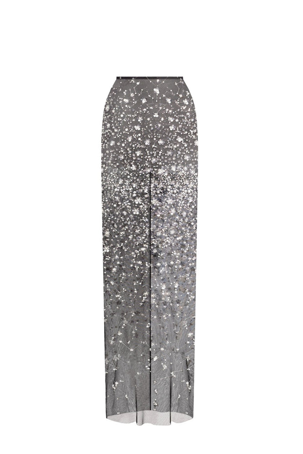 Crystal-covered fabulous black maxi dress - Milla